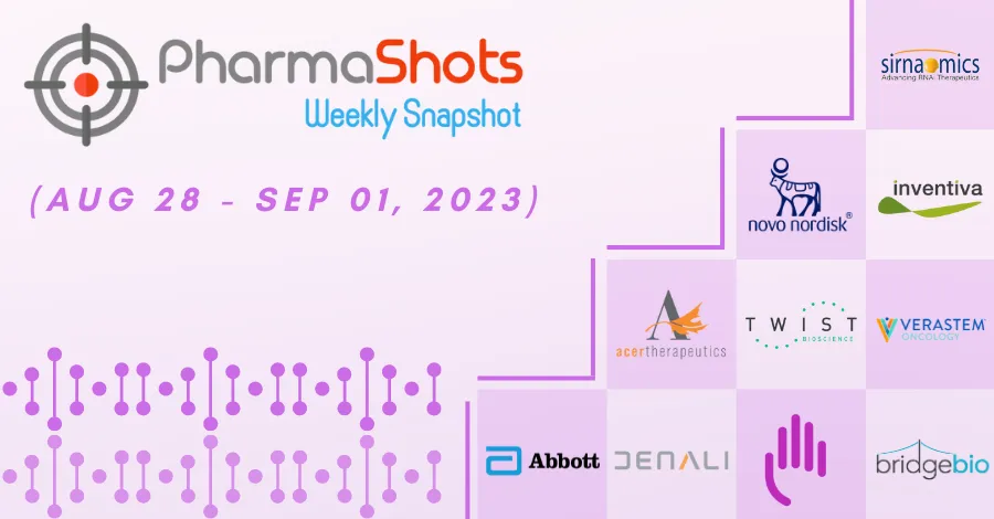 PharmaShots Weekly Snapshots (August 28 – September 01, 2023)