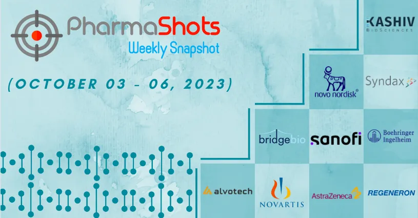 PharmaShots Weekly Snapshots (October 03–06, 2023)