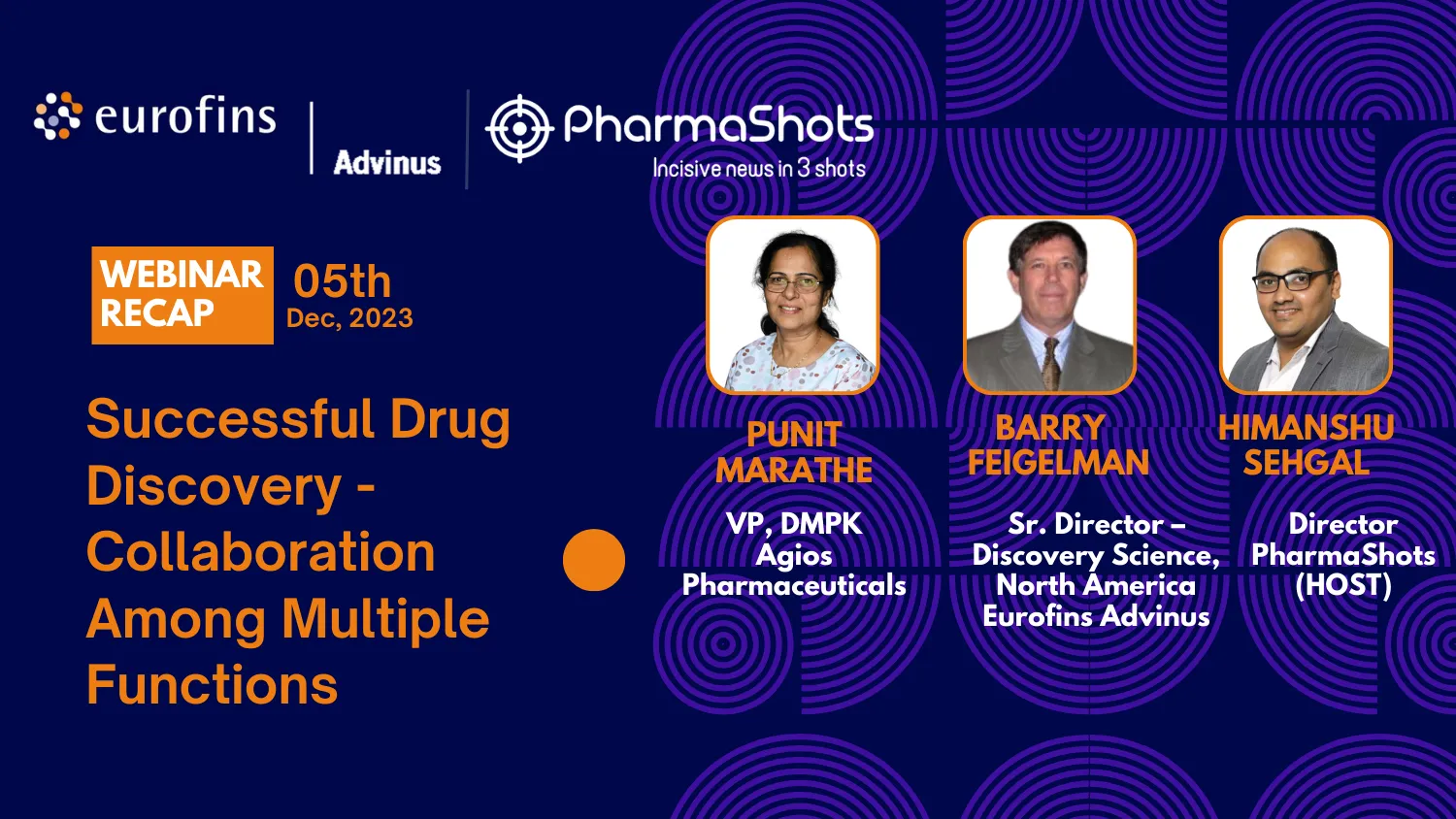 Webinar Recap Successful Drug Discovery-Collaboration Among Multiple Functions